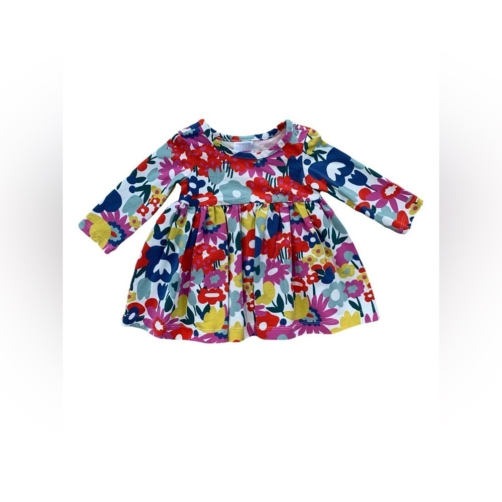 Hanna Andersson Size 60, 3-6 Months, Colorful Flower Print Dress
